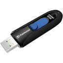 【中古】Transcend USBメモリ 16GB USB3.1 & USB 3.0 スライド式 ブラック TS16GJF790K(2)