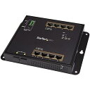 【中古】StarTech.com 8ポートPoE+給電機能ギガビットイーサネット対応マネージスイッチ 2ポートSFP搭載 ウォールマウント対応 GbE対応スイッチングハブ