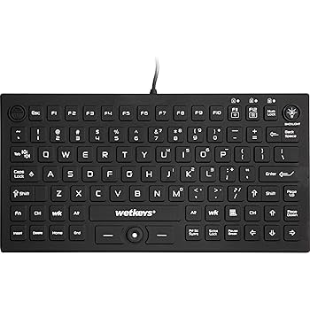 【中古】WetKeys防水プロフェッショナルグレード中型バックライトキーボード、ポインティングデバイスUSBブラック| Jewelry-stores.co.uk KBWKRC89PB-BK 【中古】WetKeys防水プロフェッショナルグレード中型バックライトキーボード、ポインティングデバイスUSBブラック| Jewelry-stores.co.uk KBWKRC89PB-BK