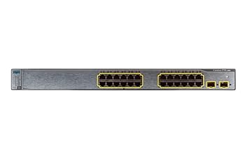 【中古】CISCO Catalyst 3750G-24TS-E1U スタッカブル マルチレイヤ ギガビット スイッチ WS-C3750G-24TS-E1U