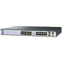 【中古】CISCO Catalyst 3750G-24TS-S1U スタッカブル マルチレイヤ ギガビット スイッチ WS-C3750G-24TS-S1U