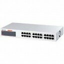 【中古】BUFFALO 10/100/1000MスイッチングHub 電源内蔵 10/100/1000M×24ポート LSW-GT-24NSRR