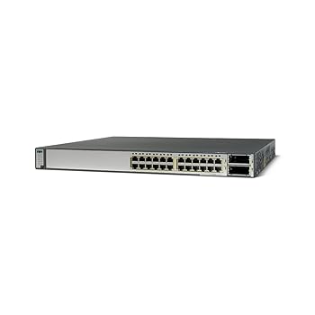 【中古】CISCO Catalyst 3750E-24TD-S スタッカブル マルチレイヤ 10Gイーサネットスイッチ WS-C3750E-24TD-S