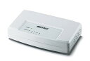 【中古】BUFFALO 10/100M 5ポート スイッチングHub ホワイト LSW3-TX-5EPL
