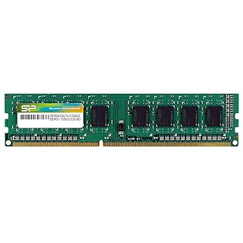 【中古】シリコンパワー デスクトップPC用メモリ 240Pin DIMM DDR3-1333 PC3-10600 4GB SP004GBLTU133N02