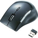 【中古】エレコム マウス ワイヤレス レシーバー Mサイズ 5ボタン 戻る・進むボタン搭載 BlueLED ブラック M-BL22DBBK(2)
