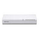 【中古】バッファロー BUFFALO 10/100Mbps対応 プラスチック筺体 電源内蔵 8ポート ホワイト スイッチングハブ LSW4-TX-8NP/WH