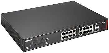 【中古】BUFFALO レイヤー2 Giga スマートスイッチ 16ポート BS-GS2016