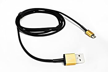 【中古】クオリティトラストジャパン 耐荷重430kg壊れる部分を素材強化! 強化ナイロンケーブルを使用し絡まりづらいmicroUSB充電通信ケーブル ゴールド15