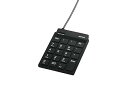 【中古】BUFFALO バッファロー スリムテンキーボード Tabキー ブラック BSTK11BK(2)