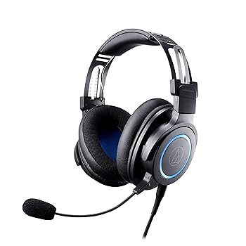 【中古】オーディオテクニカ ATH-G1 ゲーミングヘッドセット/密閉型/PC/PS4/PS5/Switch/Xbox One/軽量メタルヘッドバンド/取り外しマイク / 3.5mmステレ