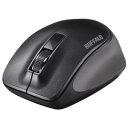 【中古】バッファロー 無線 BlueLED 3ボタン プレミアムフィットマウス ブラック BSMBW300MBK