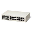 【中古】バッファロー 10/100M対応スイッチングハブ 金属筐体 電源内蔵 16ポート LSW3-TX-16NSR 1セット3台