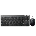 【中古】エレコム キーボード ワイヤレス レシーバー メンブレン 薄型 コンパクトキーボード マウス付 ブラック TK-FDM109MBK