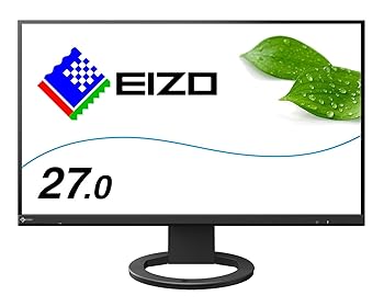 楽天ドリエム楽天市場店【中古】EIZO 27.0型フレームレスモニターFlexScan EV2760-BK2560×1440/アンチグレアIPS/疲れ目軽減/ブラック/5 The warranty is valid only in Japan