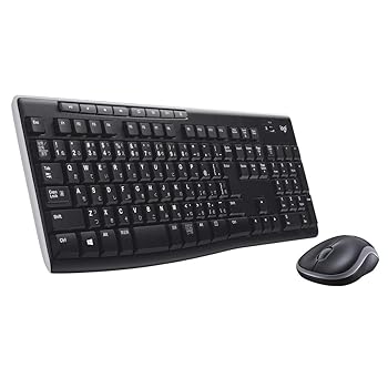 【中古】ロジクール ワイヤレスマウス キーボード セット 無線 ワイヤレスコンボ MK270 M185 + K270