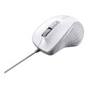 【中古】バッファロー BSMBU300WH 有線 BlueLED 静音 5マウス ホワイト