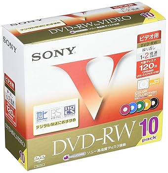 【中古】ソニー ビデオ用DVD-RW 120分 1-2倍速 10枚パック 10DMW120GXT