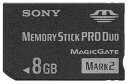 【中古】ソニー 著作権保護機能搭載IC記録メディア“メモリースティック PRO デュオ" 8GB MS-MT8G 2T
