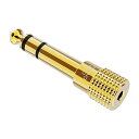 【中古】ステレオミニプラグ to ステレオ標準プラグ,CableCreation 6.35mm ステレオプラグto 3.5mm ステレオジャックアダプタ6.35...