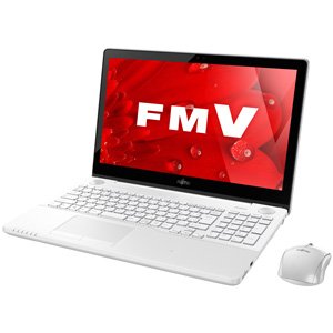 【中古】FMVA77B1Wプレミアムホワイト LIFEBOOK AHシリ-ズ 15.6型液晶
