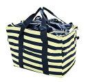 【中古】軽量 レジかご レジャーバッグ 2WAY 保冷 保温 ボーダー 26L