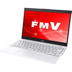 【中古】富士通 FUJITSU モバイルノートPC LIFEBOOK UH55/C3 FMVU55C3LB ホワイトwithネイビー Win10 Home・Core i3・13.3インチ・Office