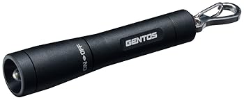 【中古】GENTOSジェントス 懐中電灯 小型 LED キーライト 直径1.5cm 単4電池式 15ルーメン GK-002B ブラック ハンディライト フラッシュライト