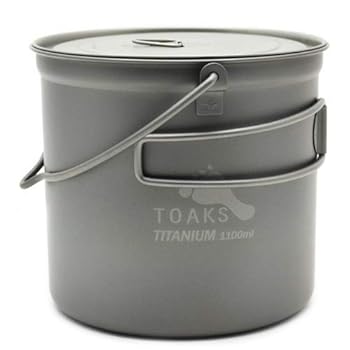 TOAKSトークス★アウトドア キャンプ チタニウムポット 1100ml POT-1100…