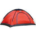 【中古】OUTDOOR MANアウトドアマン DOME TENT+ KOTT-003R | BBQ アウトドア グランピング 遮光シルバーコーティング | 組み立て楽々 1~2人用(4)
