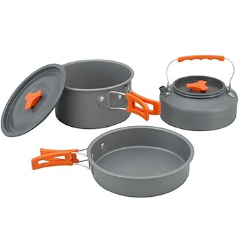 【中古】キャンプ用調理器具 キャンプ用調理器具セット調理混乱のための屋外のハイキングのハイキング..