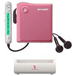 【中古】SHARP 1ビット ポータブルMDプレーヤー MD-DS33-P ピンク系