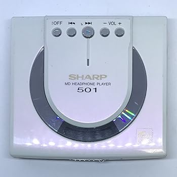 【中古】SHARP ポータブルMDプレーヤー MD-ST501-W ホワイト