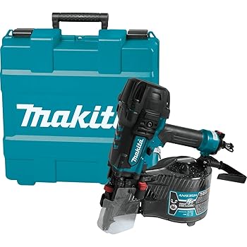 【中古】マキタMakita 90mm 高圧エア釘打 赤 エアダスタ付 AN935H