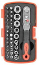 【中古】E-Value ドライバー&ビット・ソケットセット 38pcs 家具の組み立て・メンテナンス用 EMT-38C