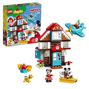 【中古】レゴLEGO デュプロ ミッキーとミニーのホリデーハウス 10889 ブロック おもちゃ 女の子