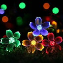 【中古】cshare LED ソーラー ストリングライト イルミネーションライト 50LED 7M 屋外 ガーランドライト キャンプ IP65防水 8モード 夜間自動点灯 クリ