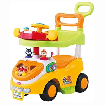 【中古】アガツマAGATSUMA アンパンマン よくばりビジーカーDX 押し棒+ガード