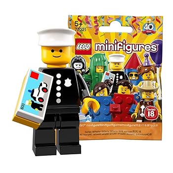 【中古】レゴLEGO ミニフィギュアシリーズ 18 警察官未開封｜ LEGO Collectable Minifigures Series 18 Classic Police Officer 71021-8