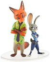 【中古】UDF ウルトラディテールフィギュア No.452 Disney シリーズ7 ズートピア ジュディ ホップス & ニック・ワイルド 全高約6791mm 塗装済み 完成品(3)