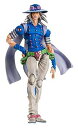【中古】メディコス 超像可動 ジョジョの奇妙な冒険 第七部 スティール・ボール・ランジャイロ・ツェペリ・セカンド 約160mm PVC&ABS&POM 塗装済み可動フ