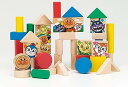 【中古】アンパンマン 筒入りつみ木 40ピース