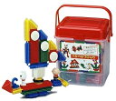 【中古】友愛玩具Yuuai Gangu ほのぼのペタペタブロック きほんセットSB235レッド(3)