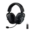 【中古】Logicool G PRO X ワイヤレス ゲーミングヘッドセット G-PHS-004WL LIGHTSPEED Dolby 7.1ch マイク 20時間連続使用可能 軽量 充電式 PS5 PS4 PC
