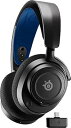【中古】SteelSeries ワイヤレス ゲーミングヘッドセット ヘッドホン 軽量 ボイスチャット可能 ゲームとスマホを同時接続 Arctis Nova 7P 無線 密閉型 Sw