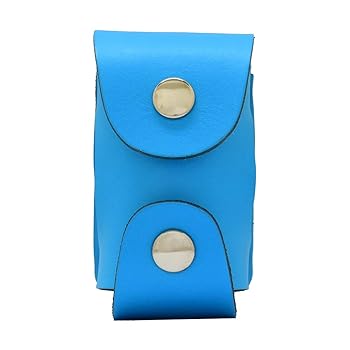 【中古】Tabataタバタ ゴルフ ボールケース ボールポーチ 2個 本革 ゴルフラウンド用品 本革製ボールホルダー ブルー GV0884 BL