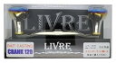 【中古】リブレLIVRE リール 2704 クランク120 TIG センターナット無し