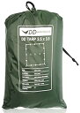 【中古】DD Hammocks DD Tarp タープ 3.5 x 3.5 広々としたハンモックシェルター XLハンモックにも対応 軽量な防水タープ 耐水性 3000mm Olive green 並