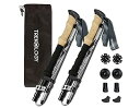 【中古】Trekology Trek-Z トレッキングハイキングポール 2本セット 折りたたみ式ウォーキングスティック 頑丈 軽量 アルミニウム 7075 調節可能なクイッ