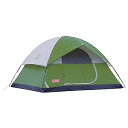 【中古】Colemanコールマン Sundome サンドーム シンプル テント 日本未発売モデル グリーン 4人用